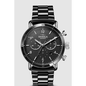 NEW SHINOLA women's canfield sport chronograph watch - 40mm in black